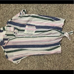 Colorful, Striped button up shirt